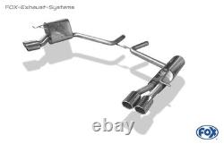Système d’échappement de course en acier inoxydable Mercedes Classe E W211 E500 Berline 2x88x74 mm