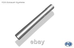 Système d’échappement sport FOX en acier inoxydable pour Audi A4 B5 berline break 2x76 mm rond
