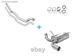 Système de course en acier inoxydable Cat Peugeot 206 RC 1x90mm bords vifs