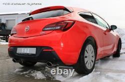 Système de course en acier inoxydable Opel Astra J Soda 1.6l Par 115x85mm Ovale Courbé