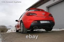 Système de course en acier inoxydable Opel Astra J Soda 1.6l Par côté angulaire de 160x90mm