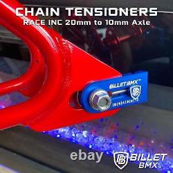 Tendeurs de chaîne BILLET BMX pour cadre RACE INC Kit d'essieu de 20 mm à 10 mm