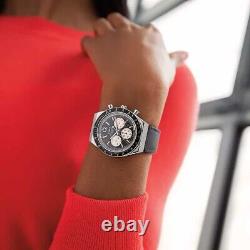 Timex Q Chronographe Autosport Acier Inoxydable Cuir 40mm Race Watch Tw2v42700