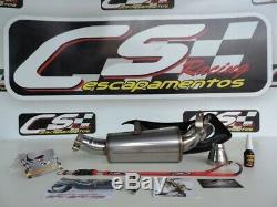 Triumph Daytona 675 R 2013-17 Slip-silencieux D'échappement Cs Racing Sans En-tête