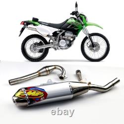 Tube d’échappement complet de course en acier inoxydable pour Kawasaki KLX250