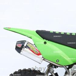 Tuyau d'échappement complet de course en acier inoxydable pour Kawasaki Klx110 110l