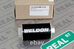 Weldon Racing Fuel Filter Assemblage 100 Micron Filtre En Acier Inoxydable 10an O-ring